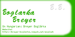 boglarka breyer business card