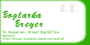 boglarka breyer business card